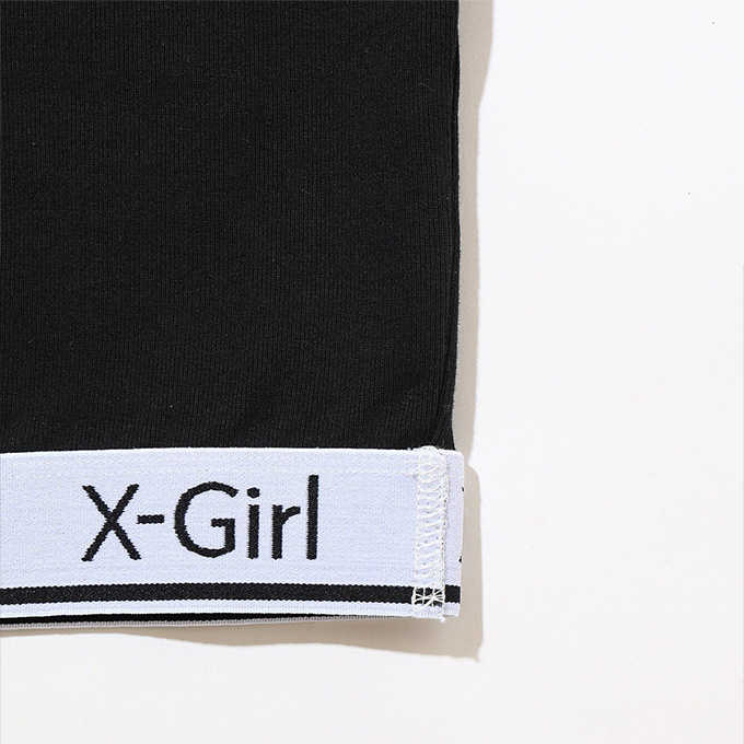 X-girl エックスガール LOGO AND STRIPE CROPPED S/S TOP ロゴ アンド ストライプ クロップド　ショートスリーブ トップ 105242013025 / 2024SUMMER｜jeansstation｜13