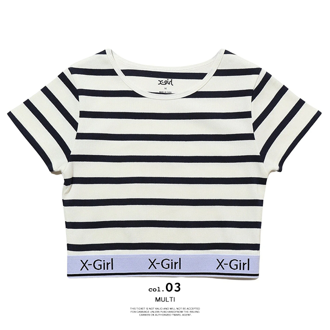 早い者勝ち 大人気 X-girl STRIPED S/S TEE 早い者勝ち x-girl MULTI STRIPE TOP Tシャツ - メルカリ
