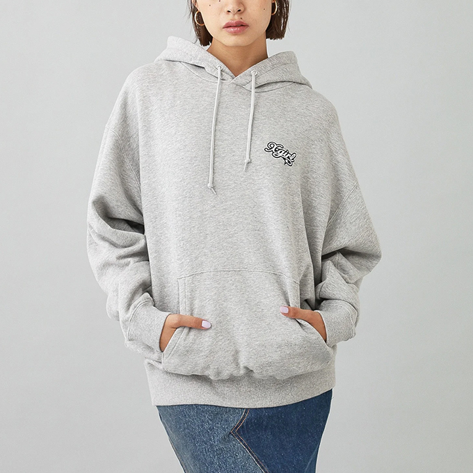 X-girl エックスガール FACE AND STARS SWEAT HOODIE フェイス