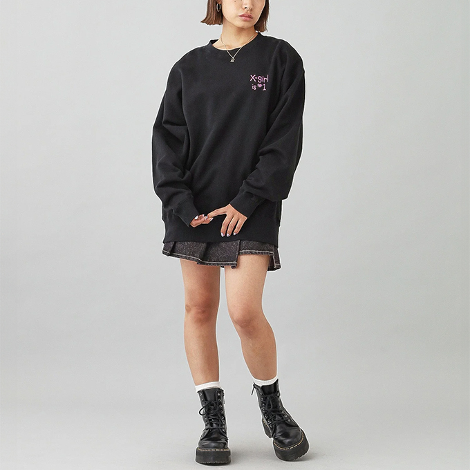 エックスガール X-girl フラッグビッグスウェットトップ 105244012034 FLAG BIG SWEAT TOP レディース トップス トレーナー スウェットシャツ BLACK 正規取扱店 楽天市場】【 X-girl エックスガール 】 X-girl FLAG BIG SWEAT