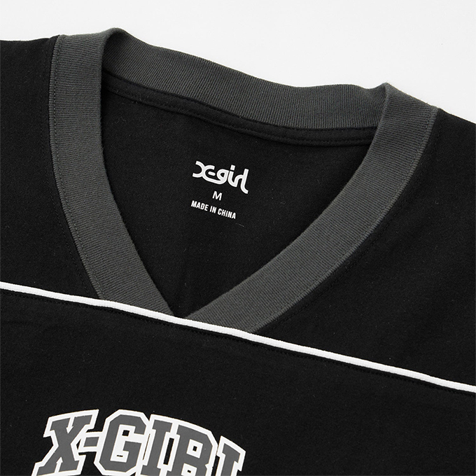 X-girl エックスガール NUMBERING S/S BIG TEE DRESS