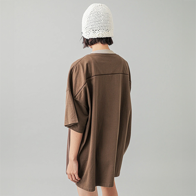 エックスガール X-girl ナンバリング ショートスリーブビッグティードレス 105251041004 FW25 NUMBERING S S BIG TEE DRESS ワンピース 半袖 BROWN 正規取扱店 エックスガール X-girl ナンバリング ショートスリーブビッグ
