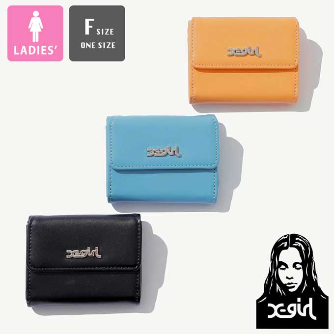 X-girl（エックスガール） FAUX LEATHER MINI WALLET フェイクレザー