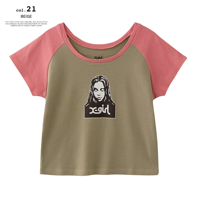 2020年アメリカ　フリーダムガール自由の少女純銀31.1㌘ X-girl エックスガール FACE AND STARS B/B BIG TEE｜BORN FREE