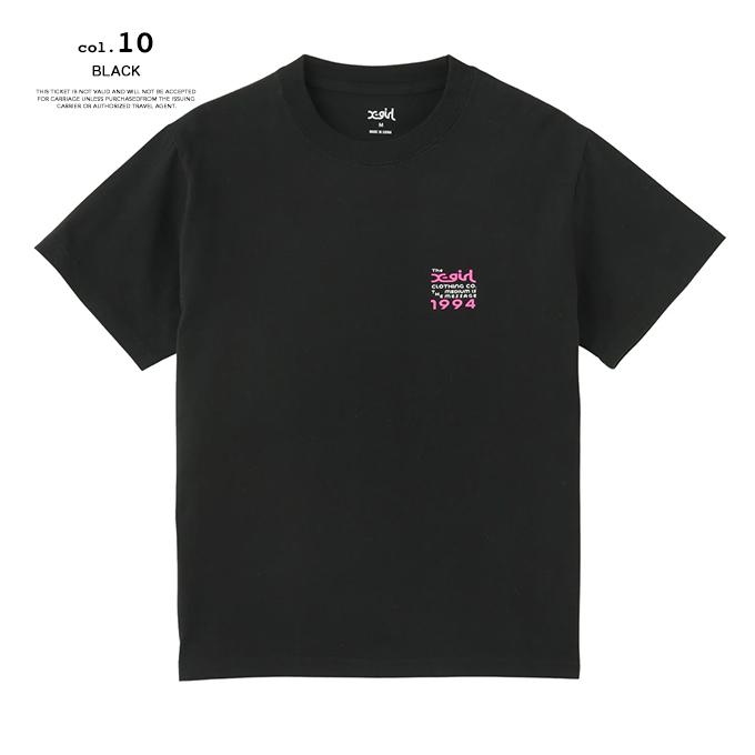 X-girl（エックスガール） BOX LOGO AND FACE S/S TEE ボックス ロゴ