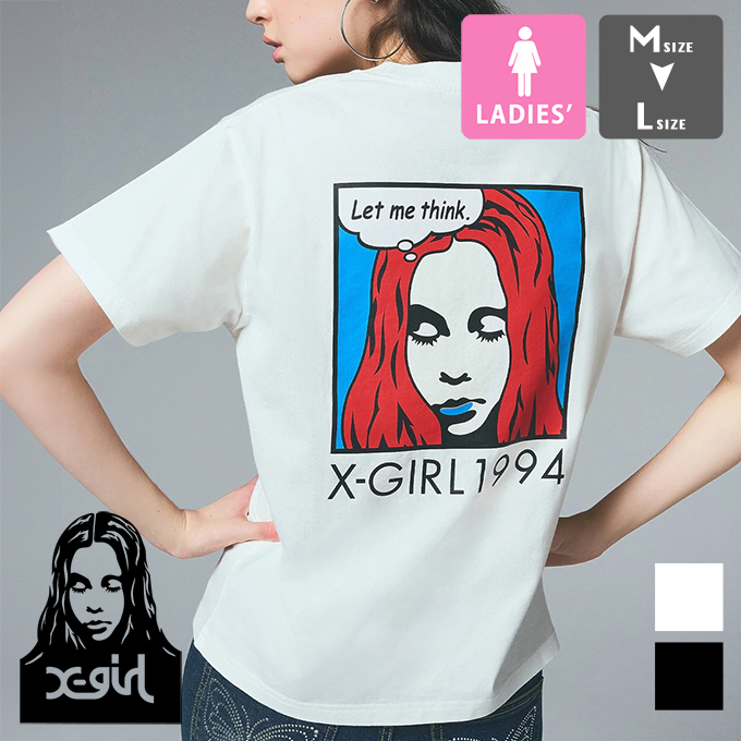 X-girl エックスガール POP FACE S/S TEE ポップ フェイス ロゴ  半袖Tシャツ 105252011037 / 025SUMMER