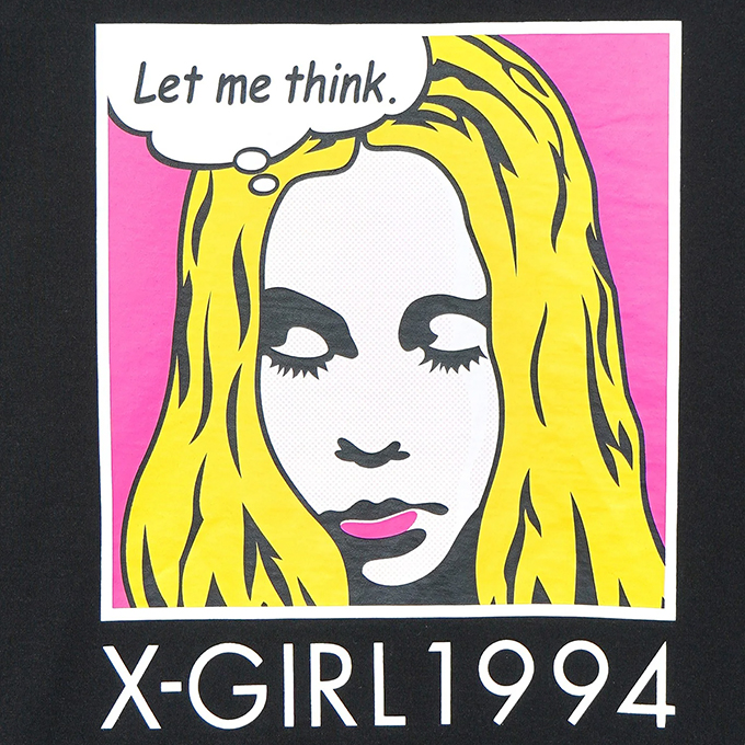 X-girl エックスガール POP FACE S/S TEE ポップ フェイス ロゴ