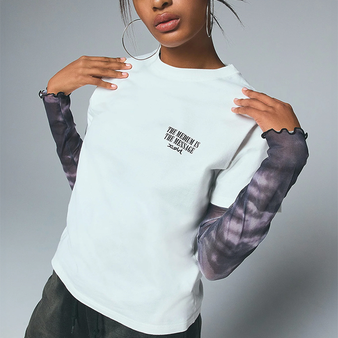 X-girl エックスガール VINTAGE LABEL FACE LOGO S/S TEE ヴィンテージ レーベル フェイス ロゴ 半袖Tシャツ 105252011039 / 2025SUMMER X-girl エックスガール X-GIRL FACE S/S BABY TEE フェイス