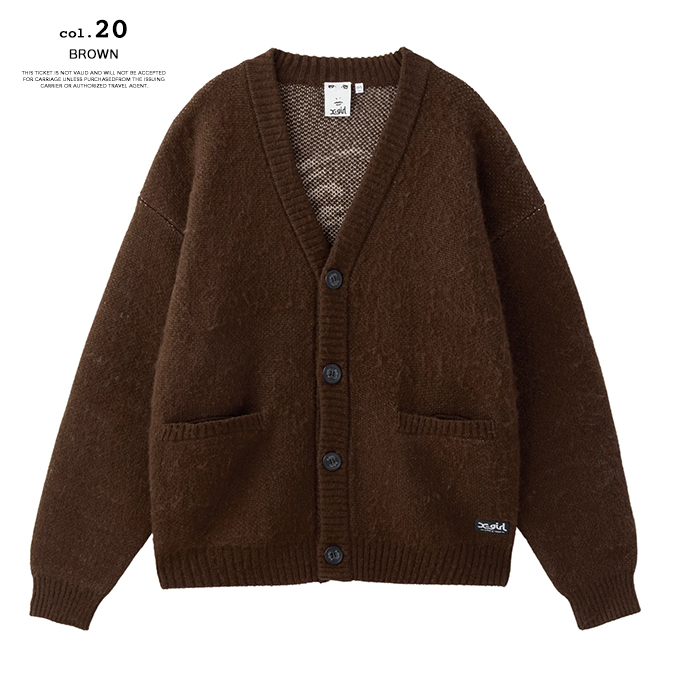 X-girl（エックスガール） FACE JACQUARD KNIT CARDIGAN フェイス