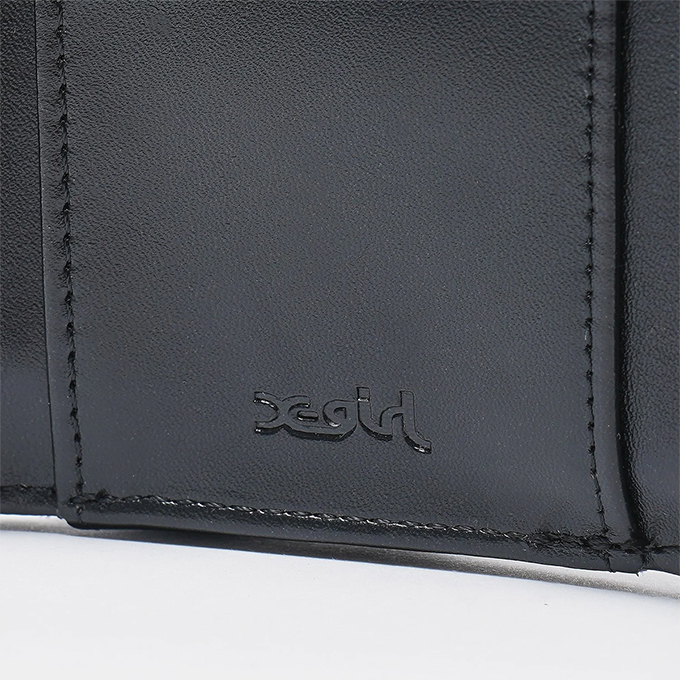 X-girl エックスガール MILLS LOGO FAUX LEATHER MINI WALLET