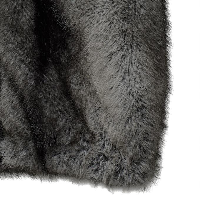 X-girl（エックスガール） LOGO PATCHED FAUX FUR HOODED JACKET ロゴ