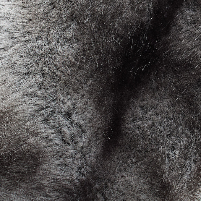 X-girl（エックスガール） LOGO PATCHED FAUX FUR HOODED JACKET ロゴ