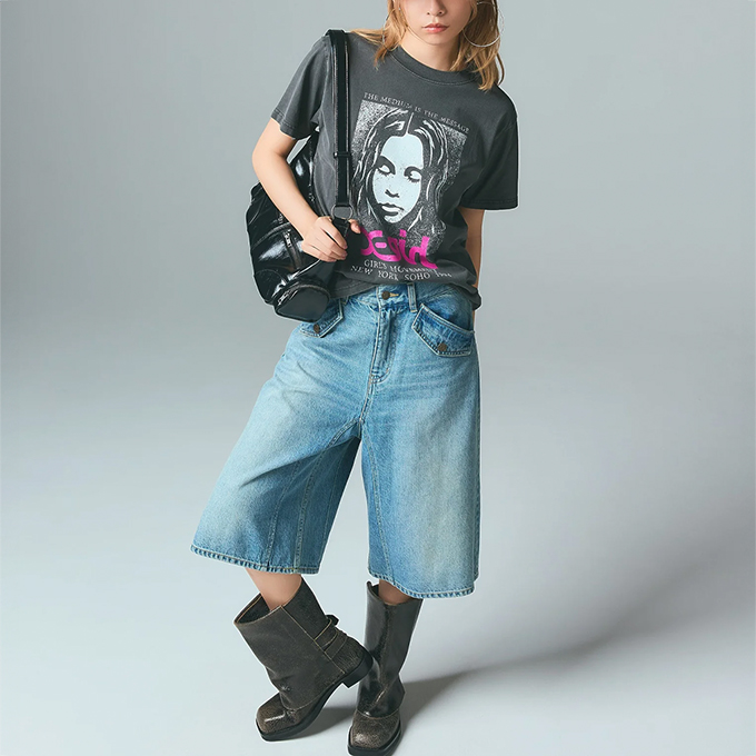 X-girl（エックスガール） FLAP POCKET SHORTS フラップポケット