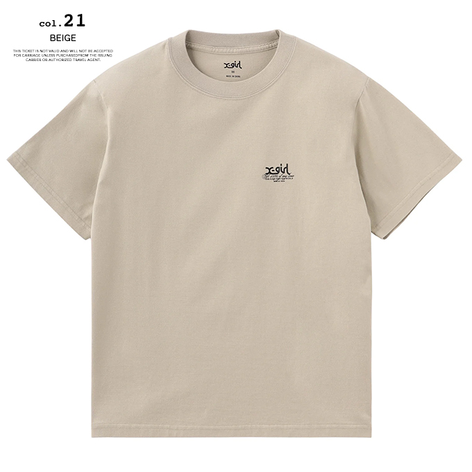 X-girl（エックスガール） HIBISCUS CAMOUFLAGE FACE S/S TEE