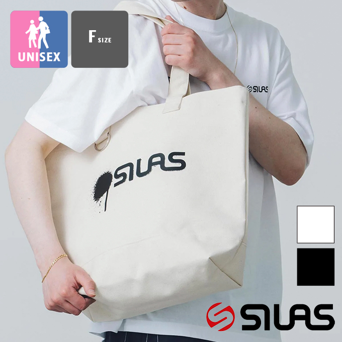 【SALE!!】【 SILAS サイラス 】 SPRAY LOGO TOTE BAG スプレー