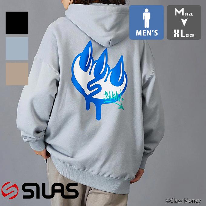 【SALE!!】 【 SILAS サイラス 】 SILASxCLAW MONEY SWEAT HOODIE サイラス×クローマネー バック プリント パーカー 110224012006 / 22AW ※｜jeansstation