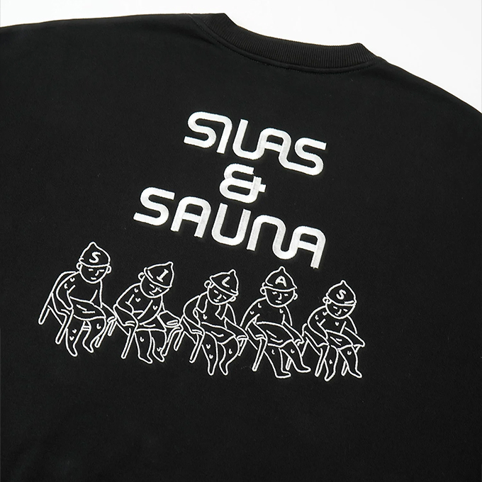 【SALE!!】 【 SILAS サイラス 】 SAUNA SWEAT TOP GET FIT SILAS サウナ パックプリント クルースウェット 110224012012 / 22AW ※｜jeansstation｜14