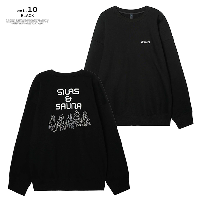 【SALE!!】 【 SILAS サイラス 】 SAUNA SWEAT TOP GET FIT SILAS サウナ パックプリント クルースウェット 110224012012 / 22AW ※｜jeansstation｜04