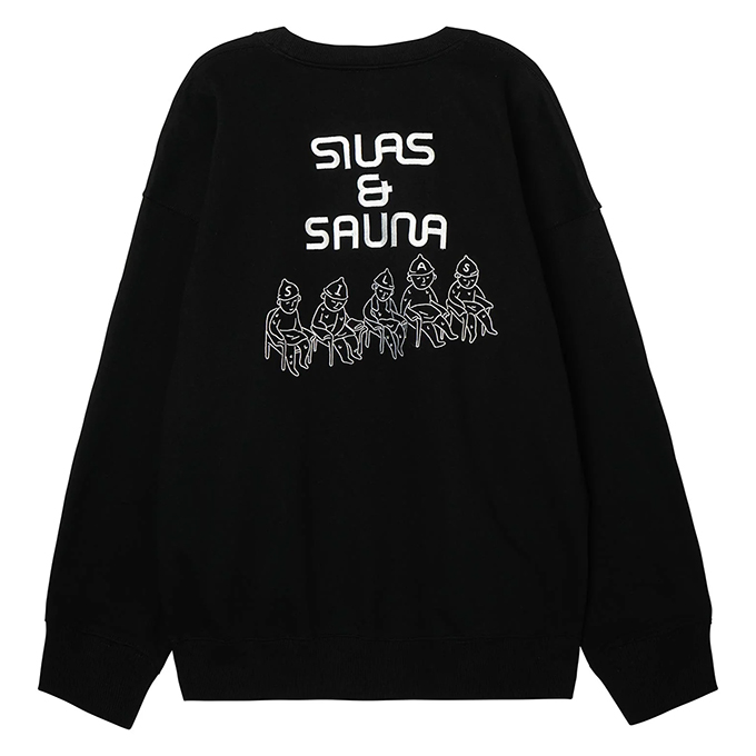 【SALE!!】 【 SILAS サイラス 】 SAUNA SWEAT TOP GET FIT SILAS サウナ パックプリント クルースウェット 110224012012 / 22AW ※｜jeansstation｜08