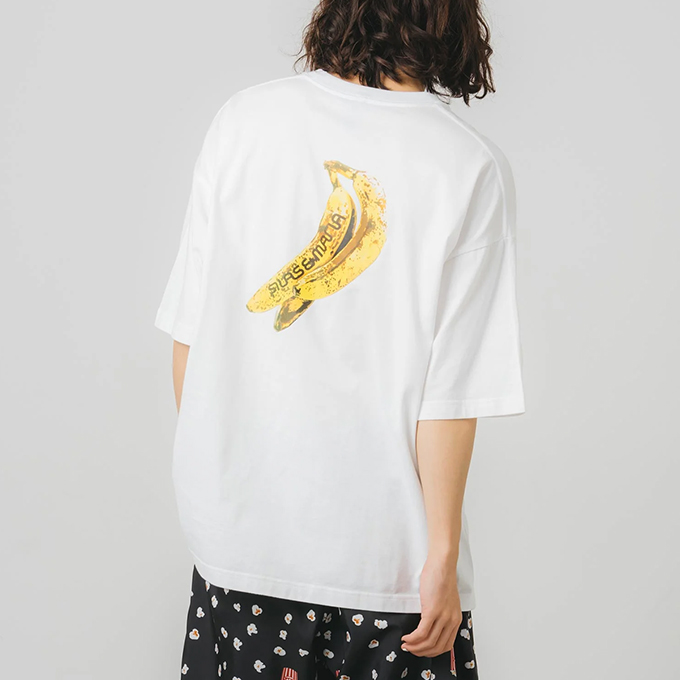 SILAS BANANA PRINT WIDE S S TEE SILAS