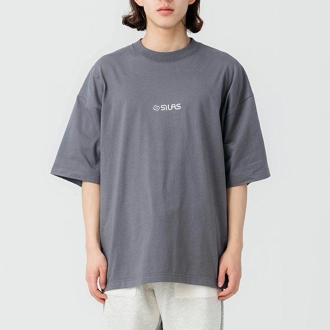 SILAS サイラス OLD LOGO EMBROIDERY WIDE S/S TEE SILAS オールド ロゴ 刺繍　ワイド 半袖 Tシャツ  110231011020 / 23SUMMER