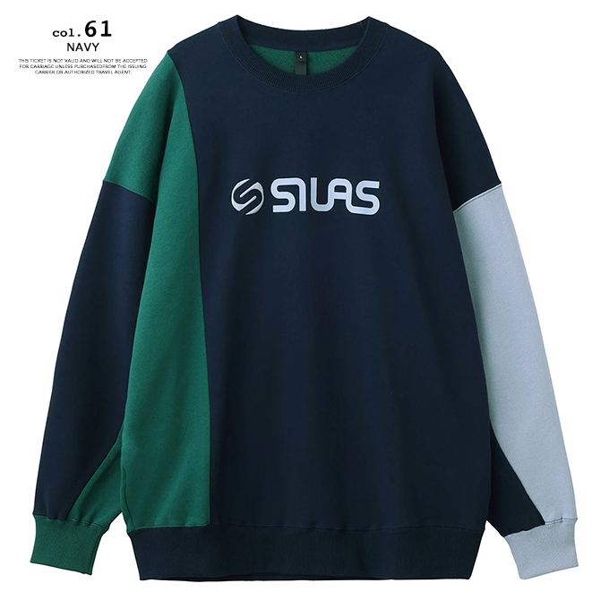 SILAS サイラス PANELED SWEATSHIRT SILAS パネル スウェット