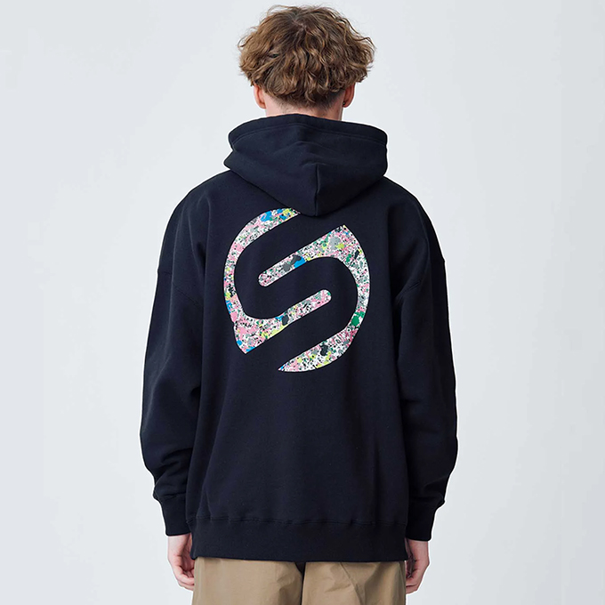 SILAS サイラス SPUTTERING LOGO WIDE HOODIE SILAS スパッタリング ロゴ ワイド パーカー  110233012007 / 2023AW