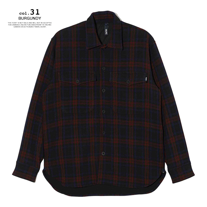 SILAS サイラス PLAID L/S SHIRT JACKET SILAS プレイド チェック 長袖シャツ ジャケット 110234021003  / 2023AW ※