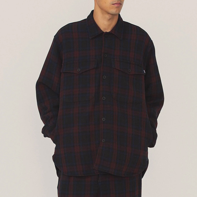 SILAS サイラス PLAID L/S SHIRT JACKET SILAS プレイド チェック 長袖シャツ ジャケット 110234021003  / 2023AW ※