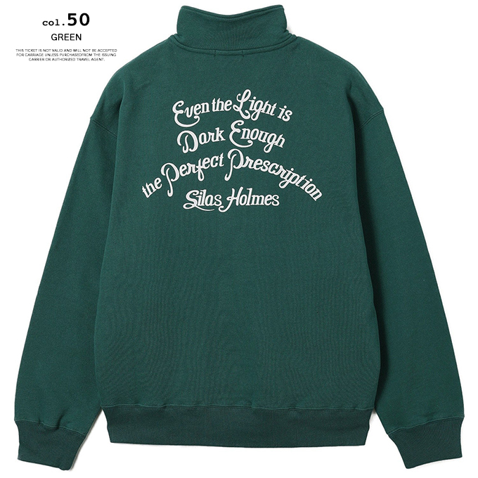 SILAS（サイラス） SCRIPT HALF ZIP SWEATSHIRT スクリプト ロゴ