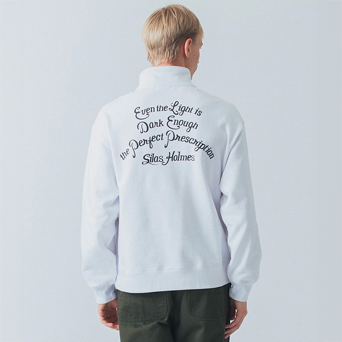 SILAS（サイラス） SCRIPT HALF ZIP SWEATSHIRT スクリプト ロゴ