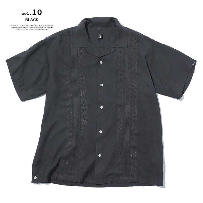 「 SILAS サイラス 」 EMBROIDERY S/S SHIRT エンブロイダリー 半袖シャツ 110252014002 / SILAS サイラス 半袖シャツ キューバシャツ 刺繍 オープンカラー ストリート カジュアル メンズ 2025SUMMER SILAS（サイラス） EMBROIDERY S/S SHIRT エンブロイダリー 半袖シャツ