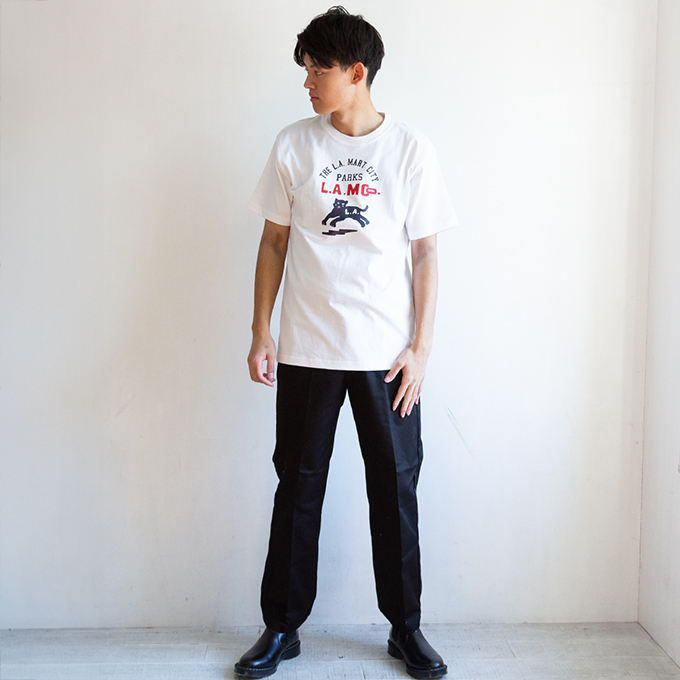 The L.A.MART ザ エルエーマート PANTHER パンサー プリント S/S クルーネック Tシャツ 125103 ...