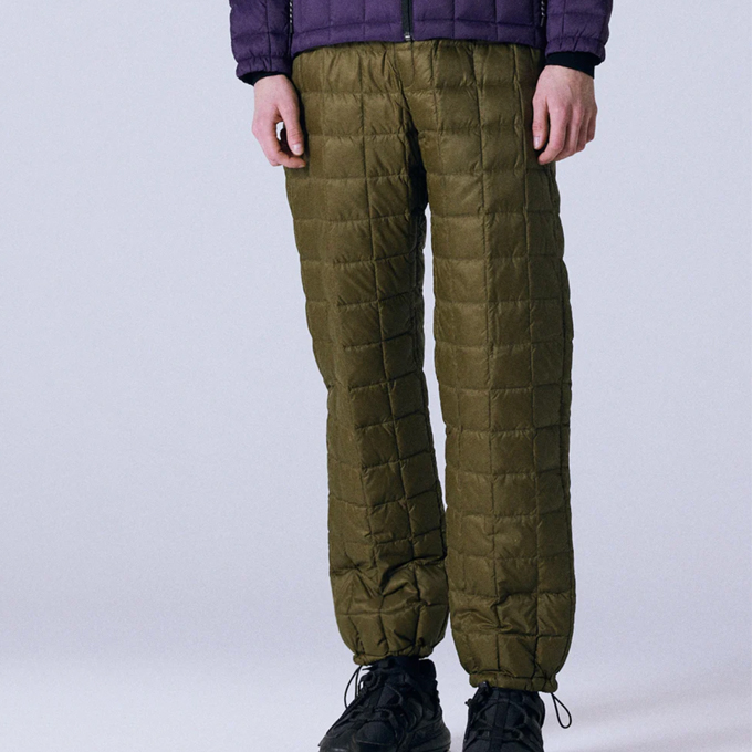 TAION タイオン UNISEX Mountain Down Pants マウンテン ダウンパンツ TAION-1301MTP / ユニセックス ダウン TAION（タイオン） UNISEX Mountain Down Pants マウンテン ダウン