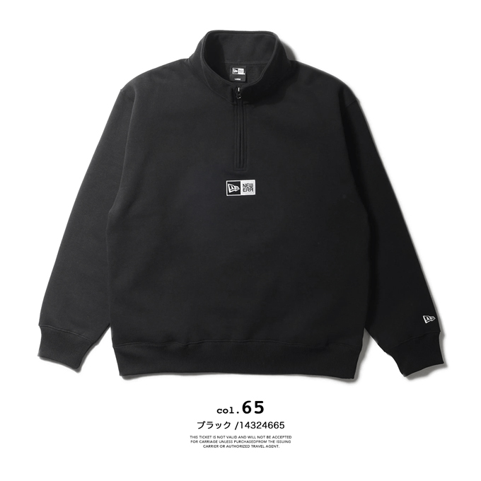 NEW ERA（ニューエラ） OSSWHZ 裏起毛 オーバーサイズド ハーフジップ