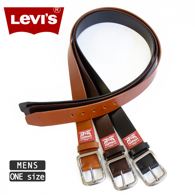 Levi's（リーバイス） レザー ベルト 牛革 15116468 : ジーンズ