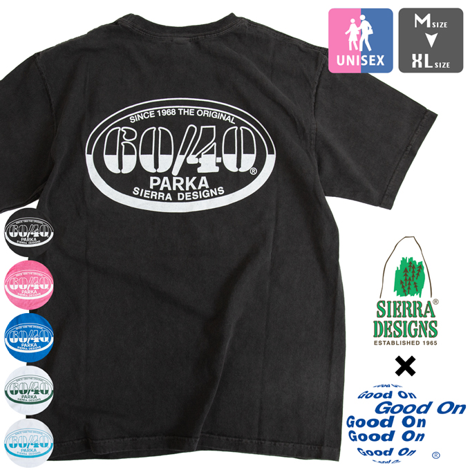 SIERRA DESIGNS × Good On �V�G���f�U�C���Y × �O�b�h�I�� 60/40 ���S �|�P�b�g �R���{ T�V���c LOGO POCKET TEE 1525 / 2024SS