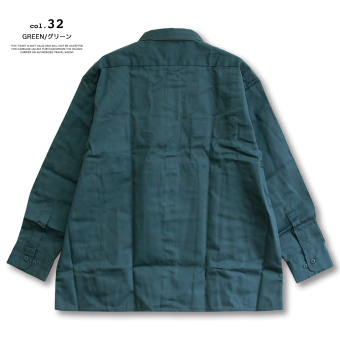 Dickies（ディッキーズ） L/S WORK SHIRT ロングスリーブ ワークシャツ