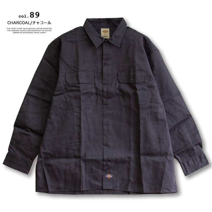 Dickies（ディッキーズ） L/S WORK SHIRT ロングスリーブ ワークシャツ
