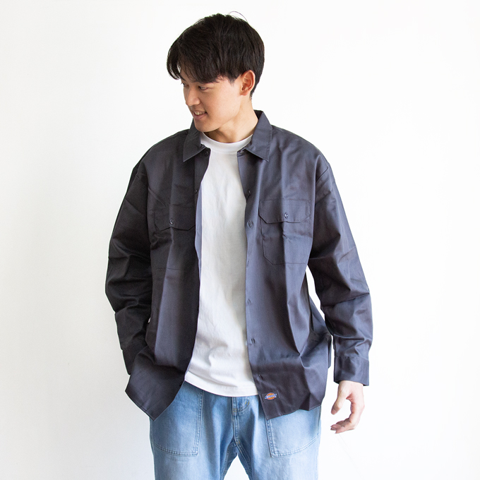 Dickies（ディッキーズ） L/S WORK SHIRT ロングスリーブ ワークシャツ