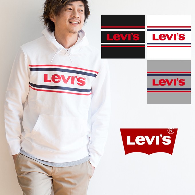 【Levi's リーバイス】ラインロゴスウェットプルパーカ