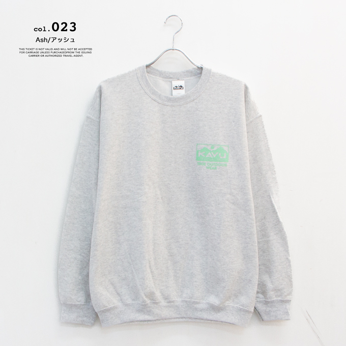 KAVU（カブー） Mens True Logo Sweat-shirts メンズ トゥルーロゴ