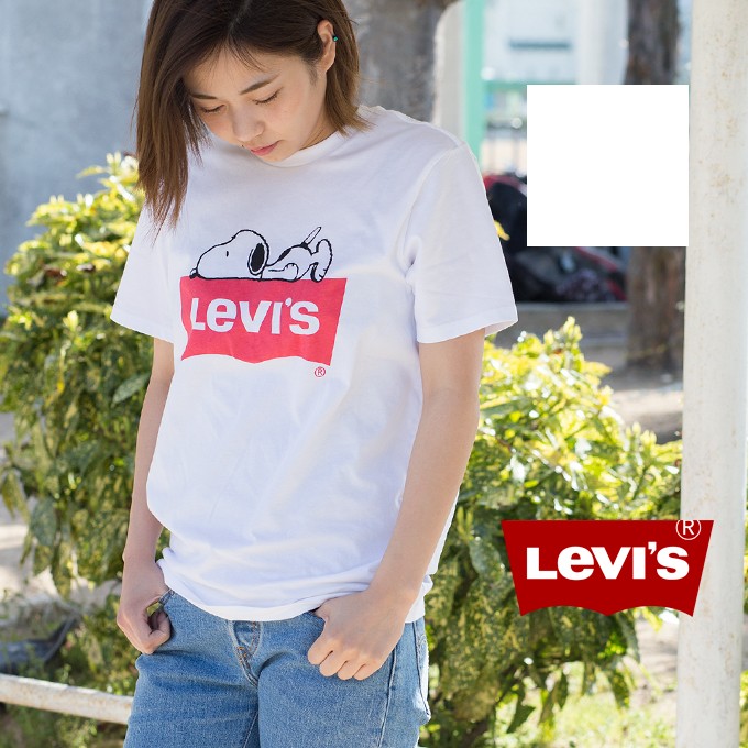 【Levi's リーバイス】LEVI'S × PEANUTS スヌーピー グラフィック　TEE