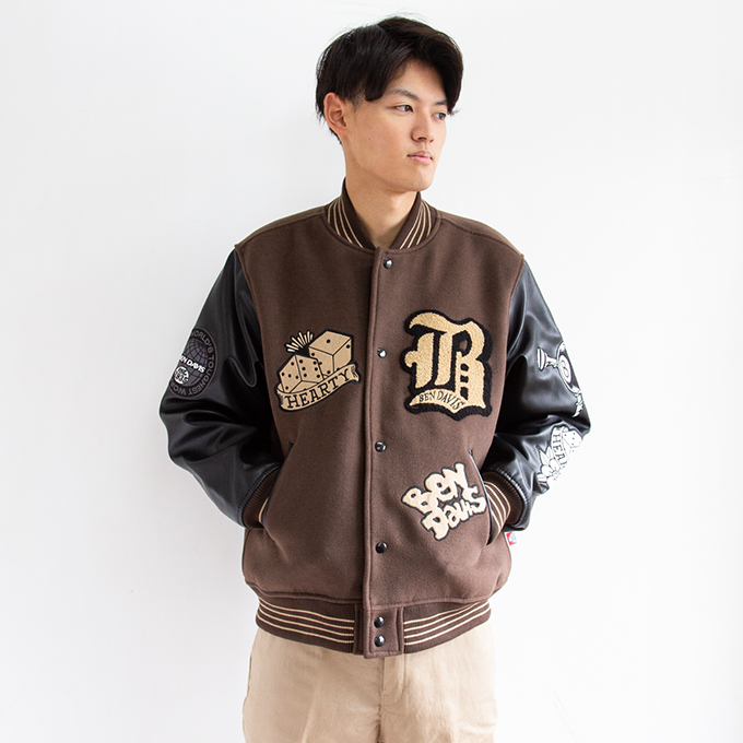 【SALE!!】 BEN DAVIS ベンデイビス BD STADIUM JACKET ベンデイビス スタジアム ジャンパー スタジャン  23780014 / 2023AW