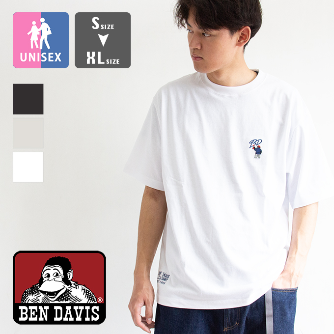 BEN DAVIS（ベンデイビス） GORILLA BD EMB TEE ゴリラ＆ブランド 