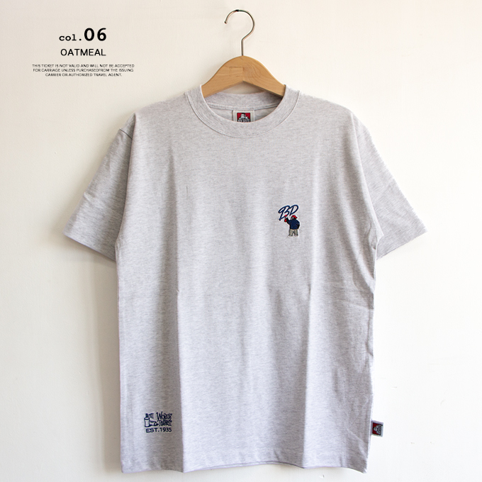 BEN DAVIS ベンデイビス GORILLA BD EMB TEE ゴリラ＆ブランドイニシャル刺繍 半袖 Tシャツ 24580053 /  2024SUMMER