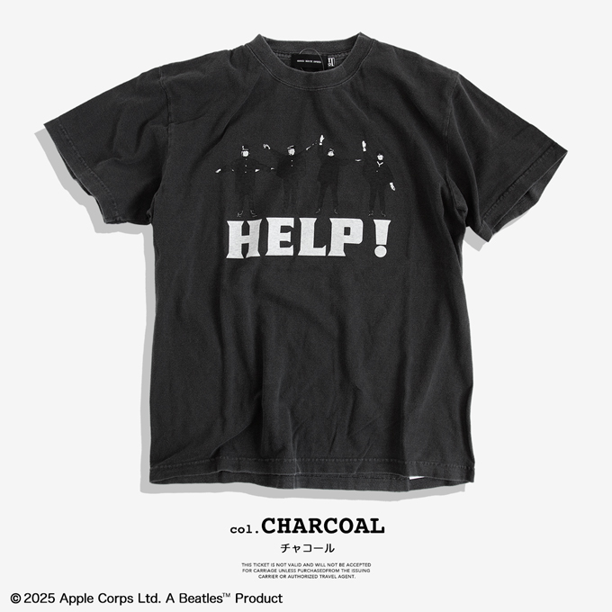 BEATLES HELP! ビートルズプリントTシャツ ブラック GOOD ROCK SPEED グッドロックスピード HELP T-SHIRT THE