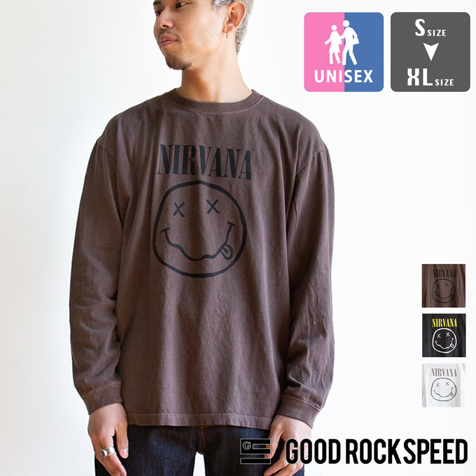 GOOD ROCK SPEED（グッドロックスピード） NIRVANA SMILE L/S T-SHIRTS