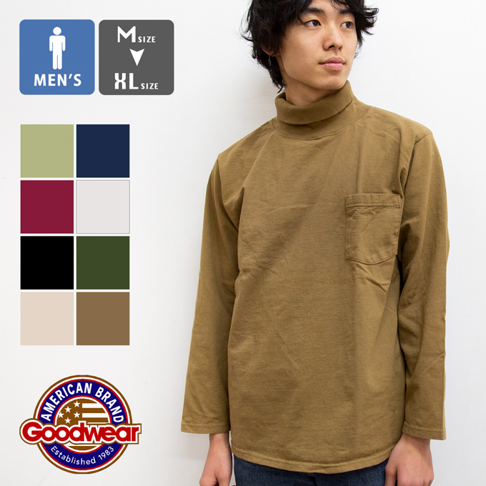 Goodwear（グッドウェア） 【SALE!!】【 】 タートルネック ポケット T