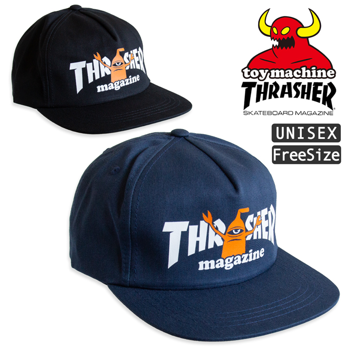 THRASHER × TOY MACHINE �X���b�V���[ × �g�C�}�V�[�� THR X TOY MACHINE SECT CAP �Z�N�g �L���b�v 3131471
